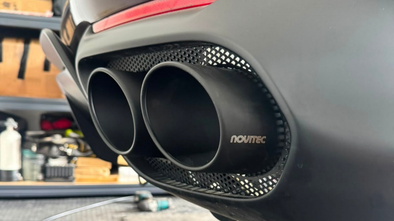 Photo of Novitec Black Tailpipes with New Mesh Insert for the Ferrari 812 Superfast/GTS - Image 1